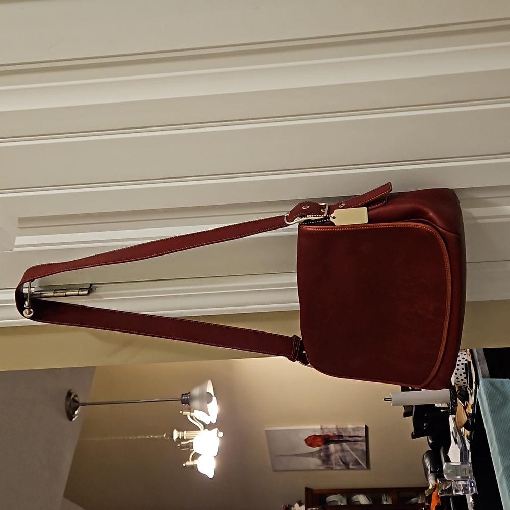 Vintage Coach Burgundy Purse